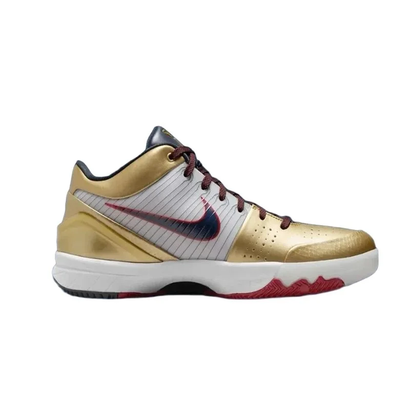 Nike Nike Air Zoom Kobe 4 Yellow Gold Basketball Sneakers Gold - 1