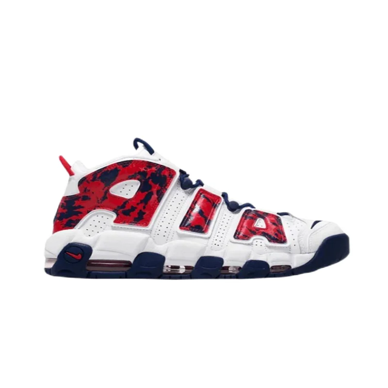 Nike Nike Air More Uptempo White/Red/Blue Sneakers White - 1