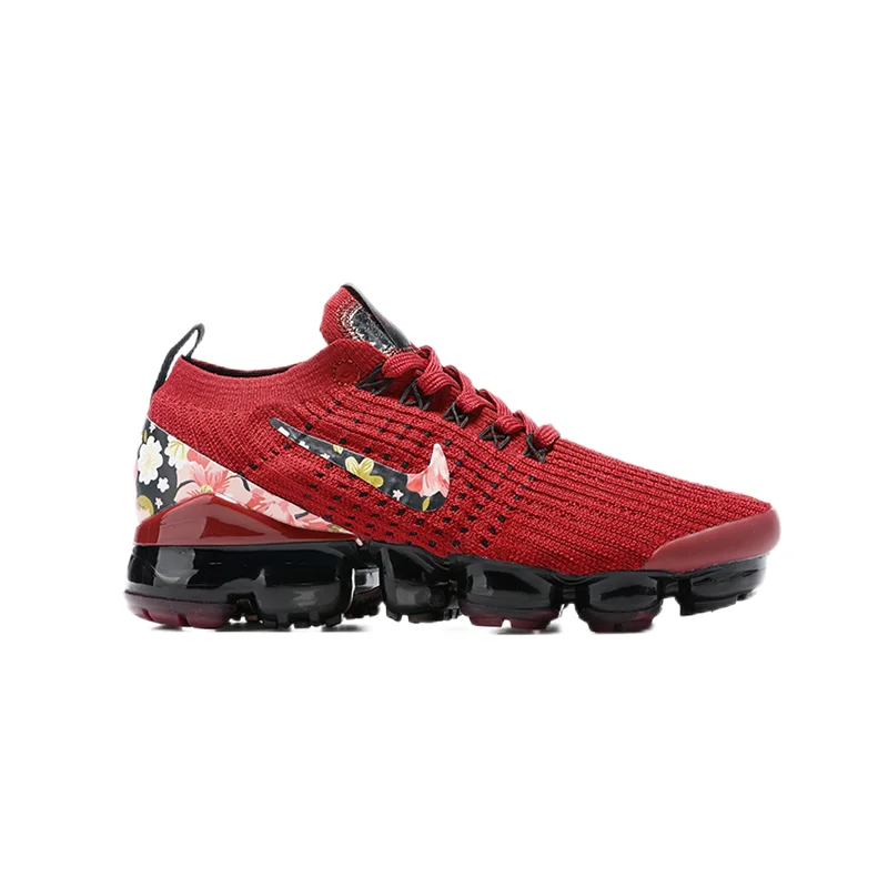 Nike Nike Air VaporMax Flyknit 3.0 Red Floral Sneakers Red - 1
