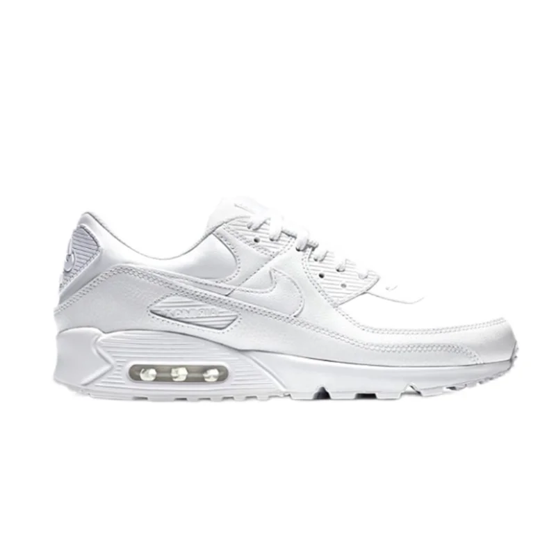 Nike Nike Air Max 90 White Leather Sneakers White - 1