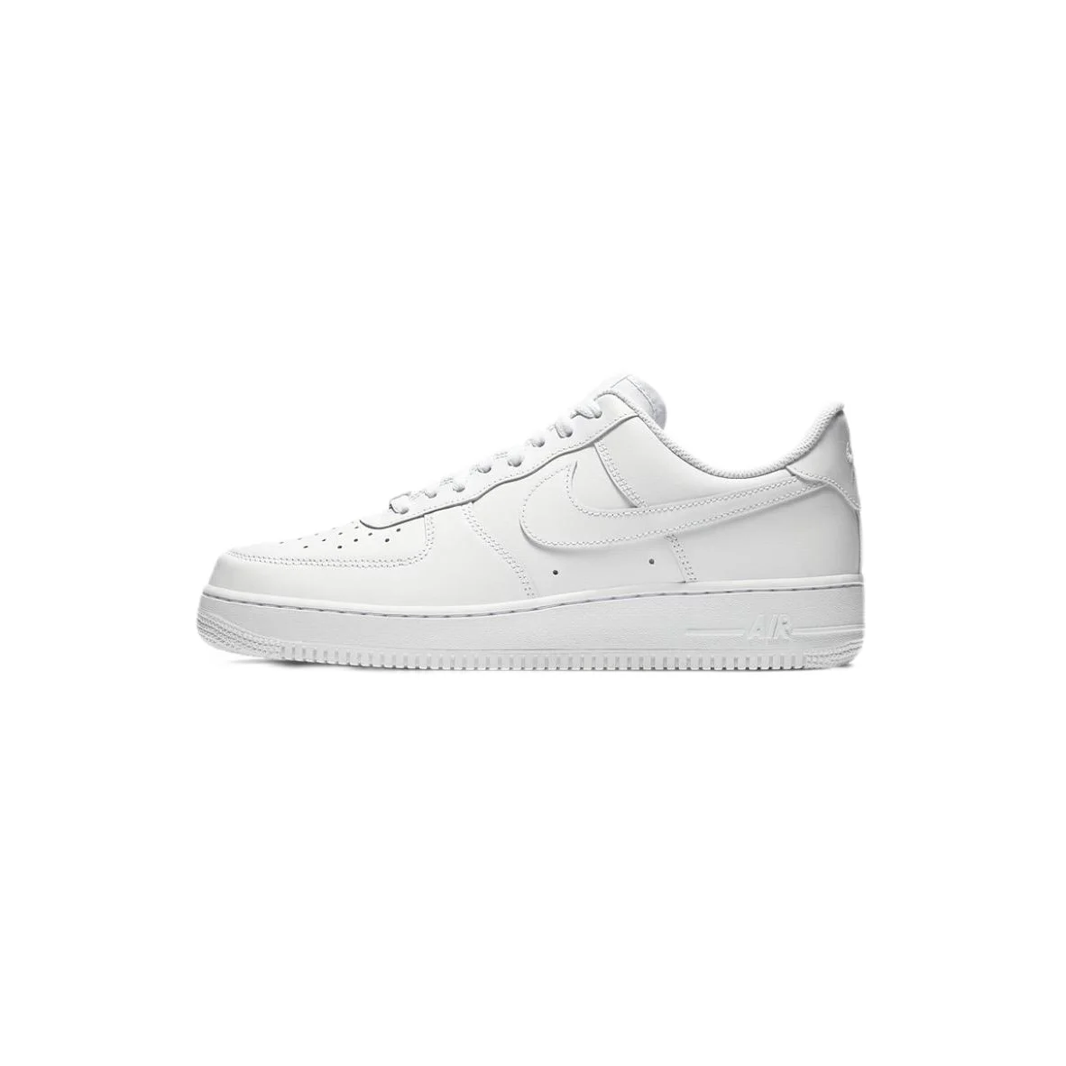 Nike Nike Air Force 1 White Leather Sneakers White - 1