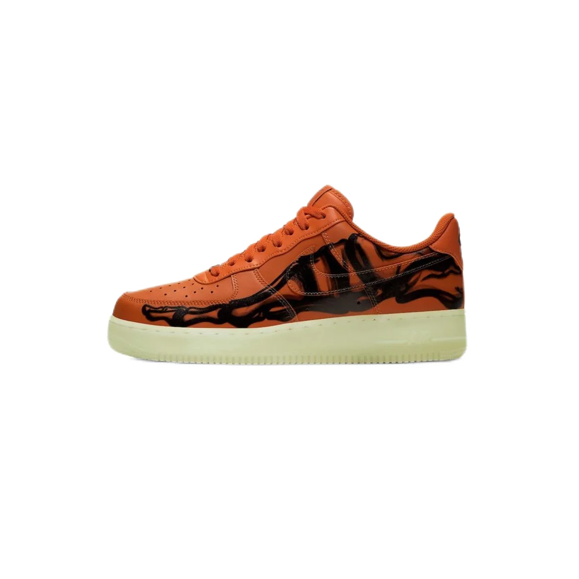 Nike Nike Air Force 1 Orange/Black Sneakers Orange - 1
