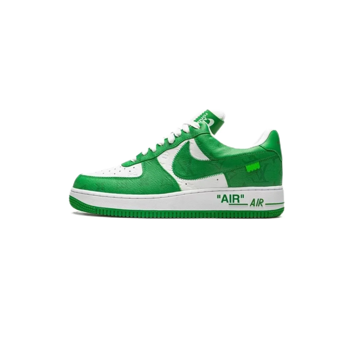Nike Nike Air Force 1 Green White Sneakers Green - 1