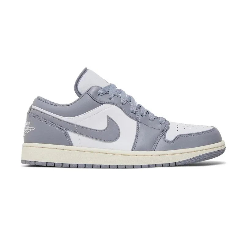 Jordan Nike Air Jordan 1 Low Grey Sail Sneakers Grey - 1