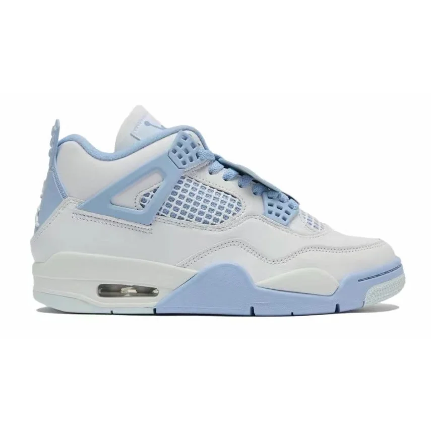 Jordan Nike Air Jordan 4 Sail/Powder Blue Sneakers Blue - 1