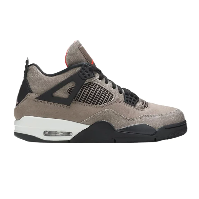Jordan Nike Air Jordan 4 Grey/Black/University Red Sneakers Grey - 1