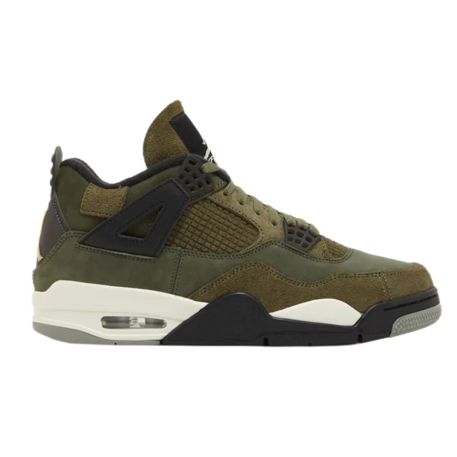 Jordan Nike Air Jordan 4 Olive Green Sneakers Green - 1