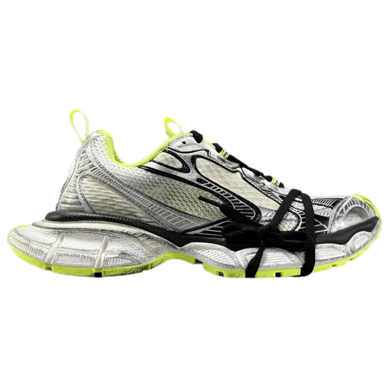 Balenciaga Balenciaga Triple S Silver Neon Yellow Sneakers Silver - 1