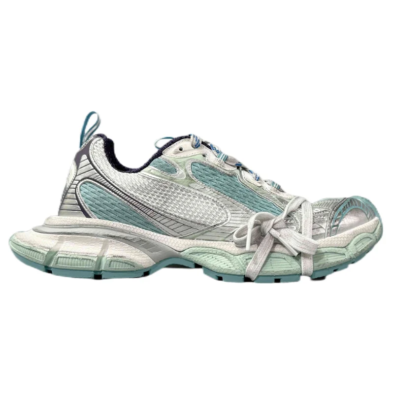 Balenciaga Balenciaga Triple S Silver & Mint Sneakers Silver - 1