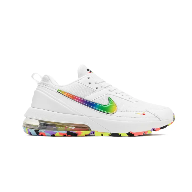 Nike Nike Air Max White Rainbow Swoosh Sneakers White - 1
