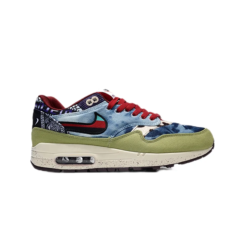 Nike Nike Air Max 1 Denim & Paisley Sneakers Blue - 1