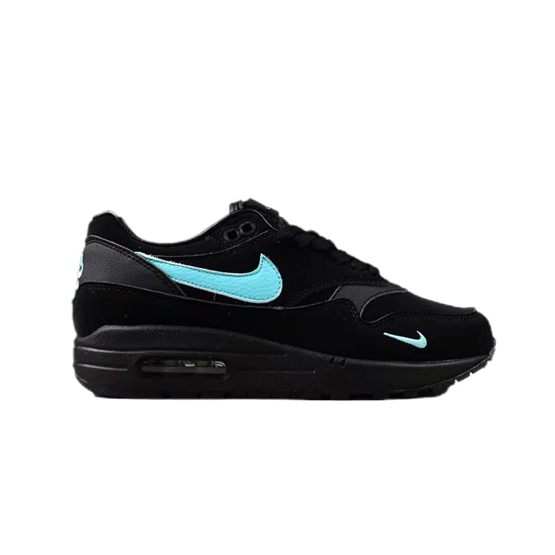 Nike Nike Air Max 1 Black/Aqua Skeletal Sneakers Black - 1