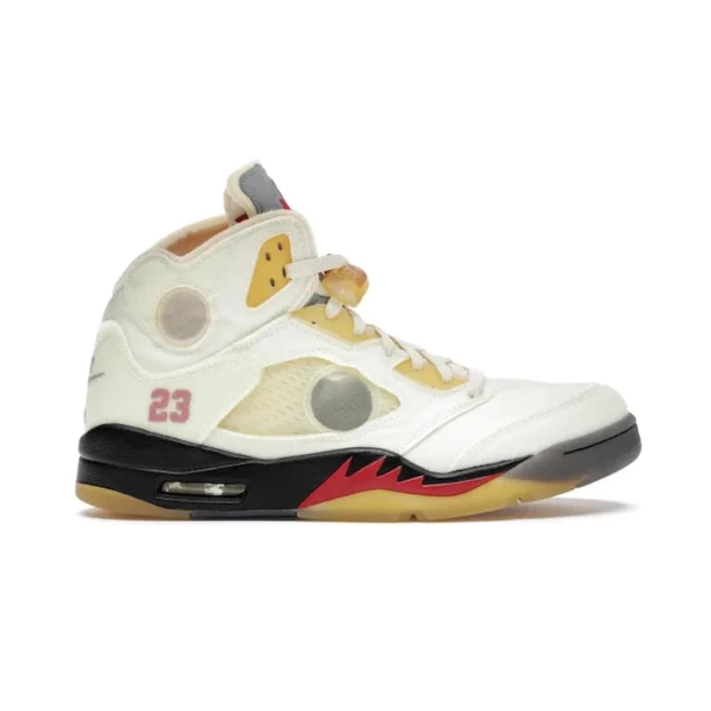 Jordan Nike Air Jordan 5 Sail DH8565-100 Sneakers White - 1