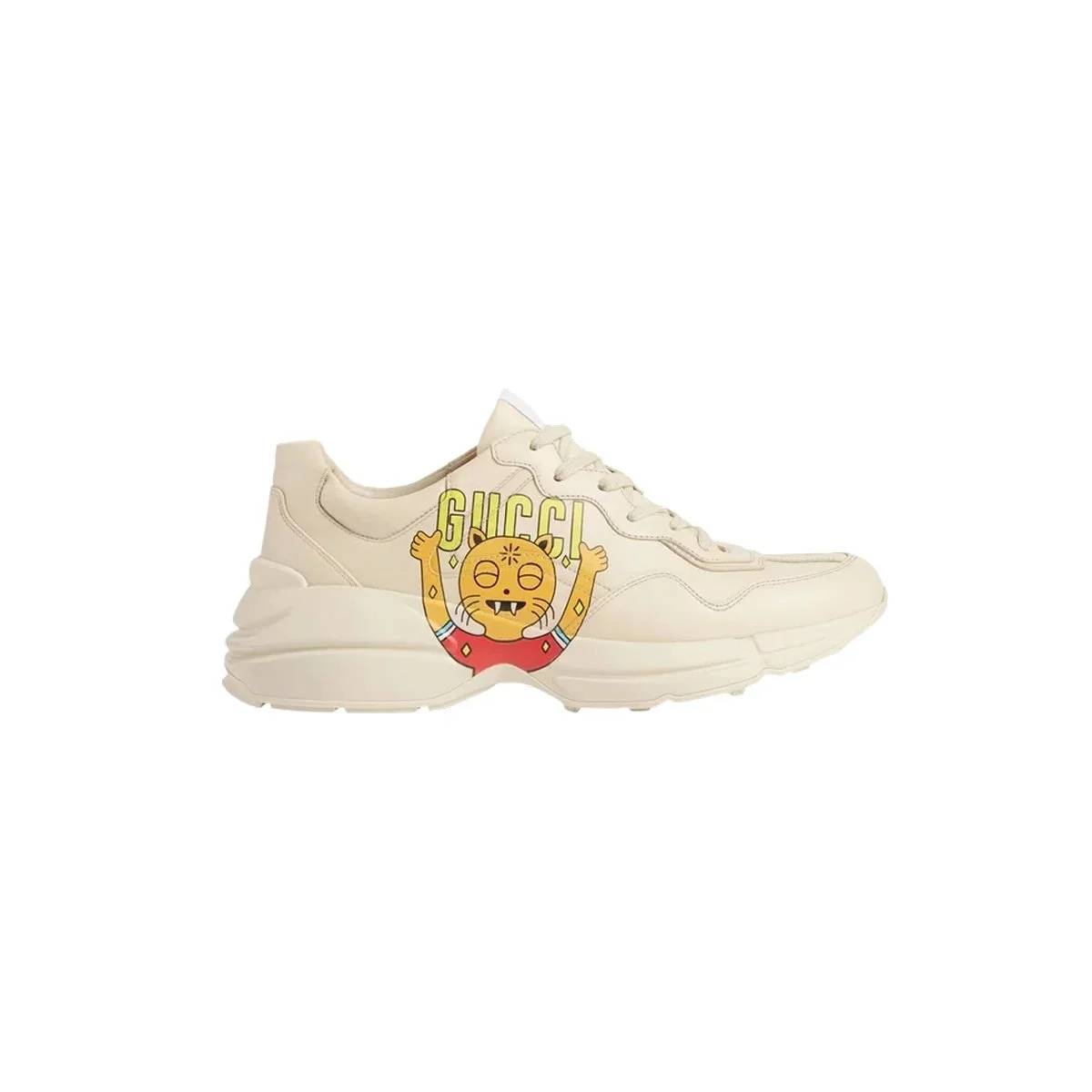 Gucci Gucci Rhyton Cat Print Sneakers White - 1