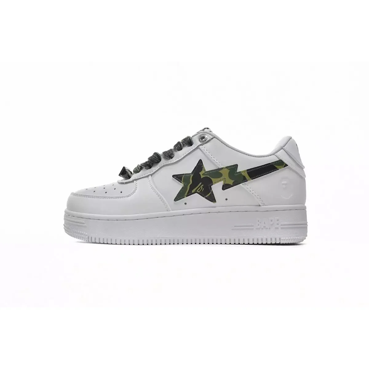 A Bathing Ape A Bathing Ape BAPE STA ABC Camo White Green Sneakers White - 1