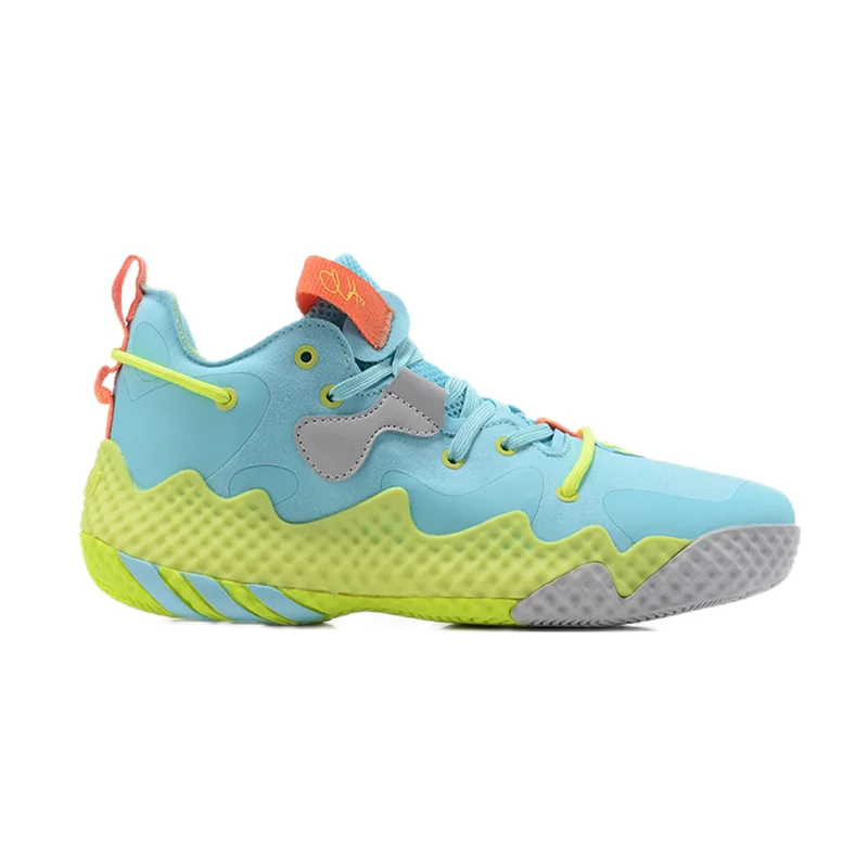 Other Unisex Pastel Blue & Lime Green Basketball Sneakers Blue - 1