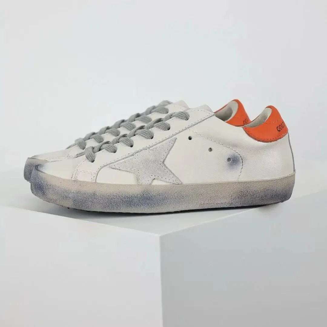 Golden Goose Golden Goose Super-Star White/Orange Sneakers White - 1