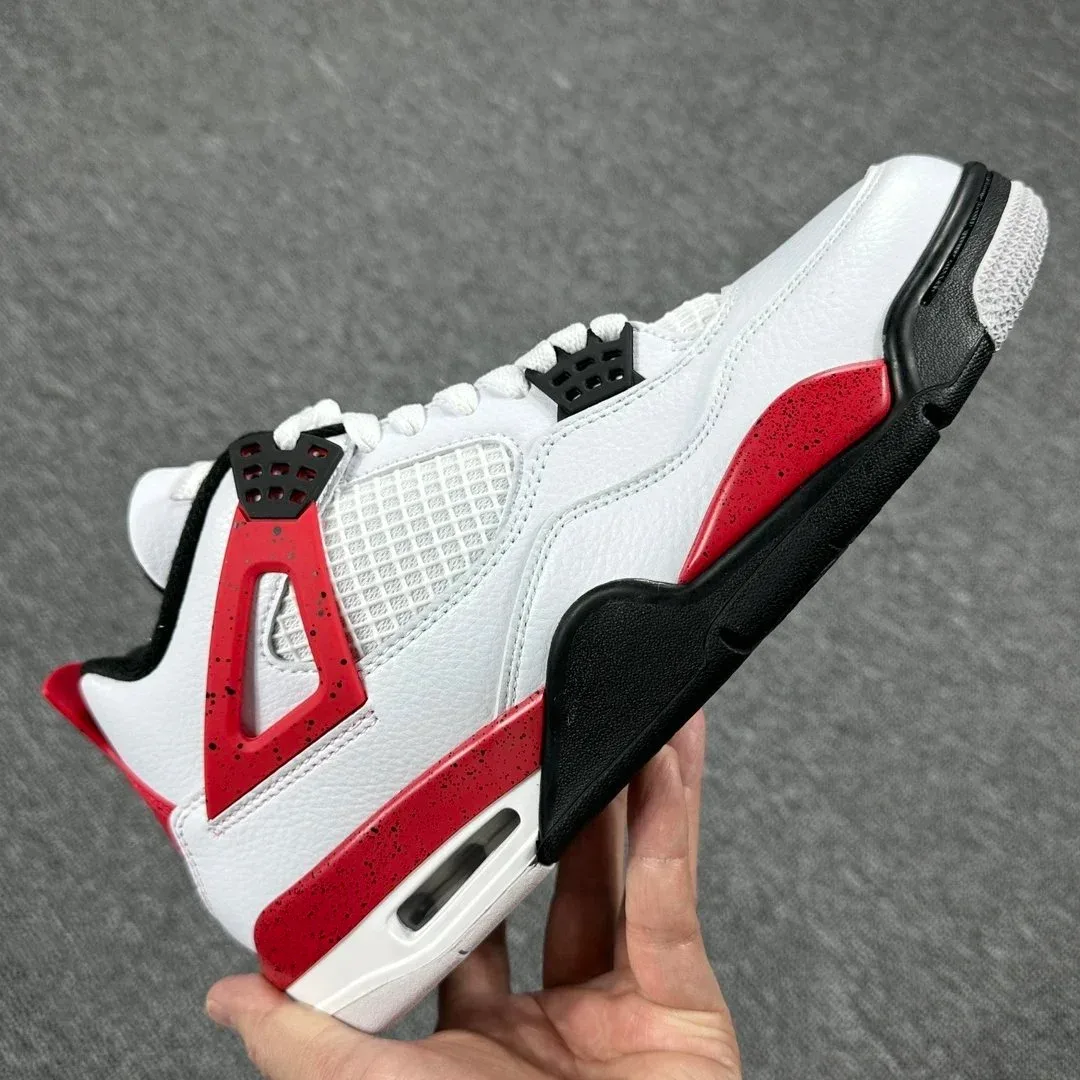 Jordan Nike Air Jordan 4 'Red Cement' Sneakers White - 1