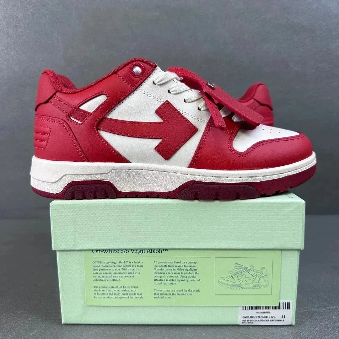 Off-White Off-White c/o Virgil Abloh Out Of Office Red/White Sneakers Red - 1