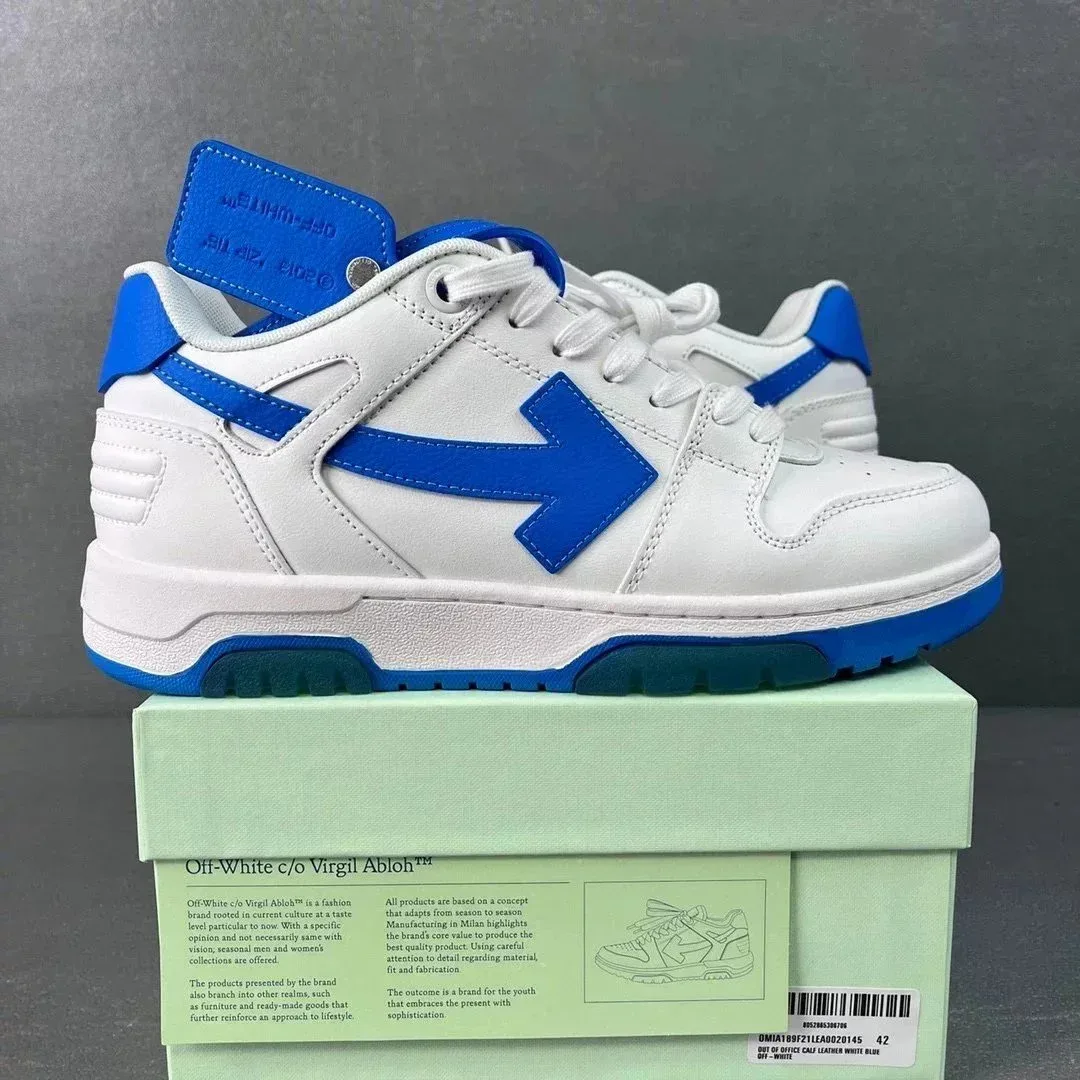 Off-White Off-White Out Of Office OW100 White Lake Blue Sneakers Blue - 1