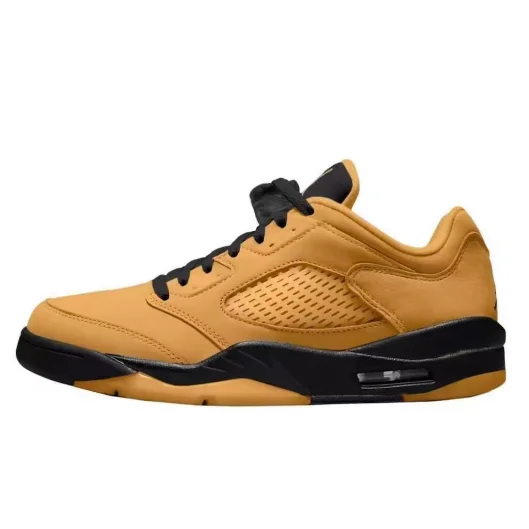 Jordan Nike Air Jordan 5 Low Wheat Black Sneakers Brown - 1