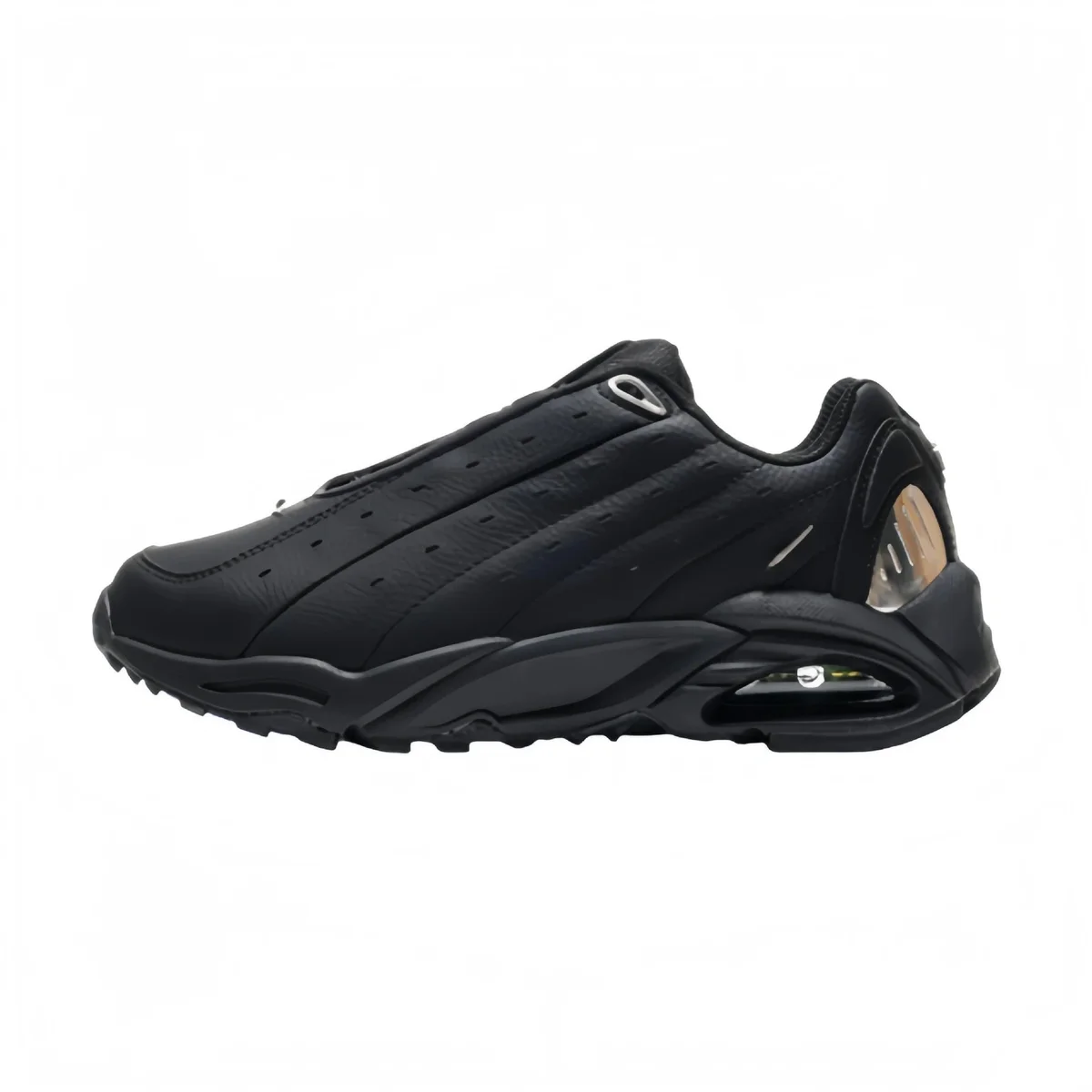 Other Black Leather Sneakers with Air Cushioning Black - 1