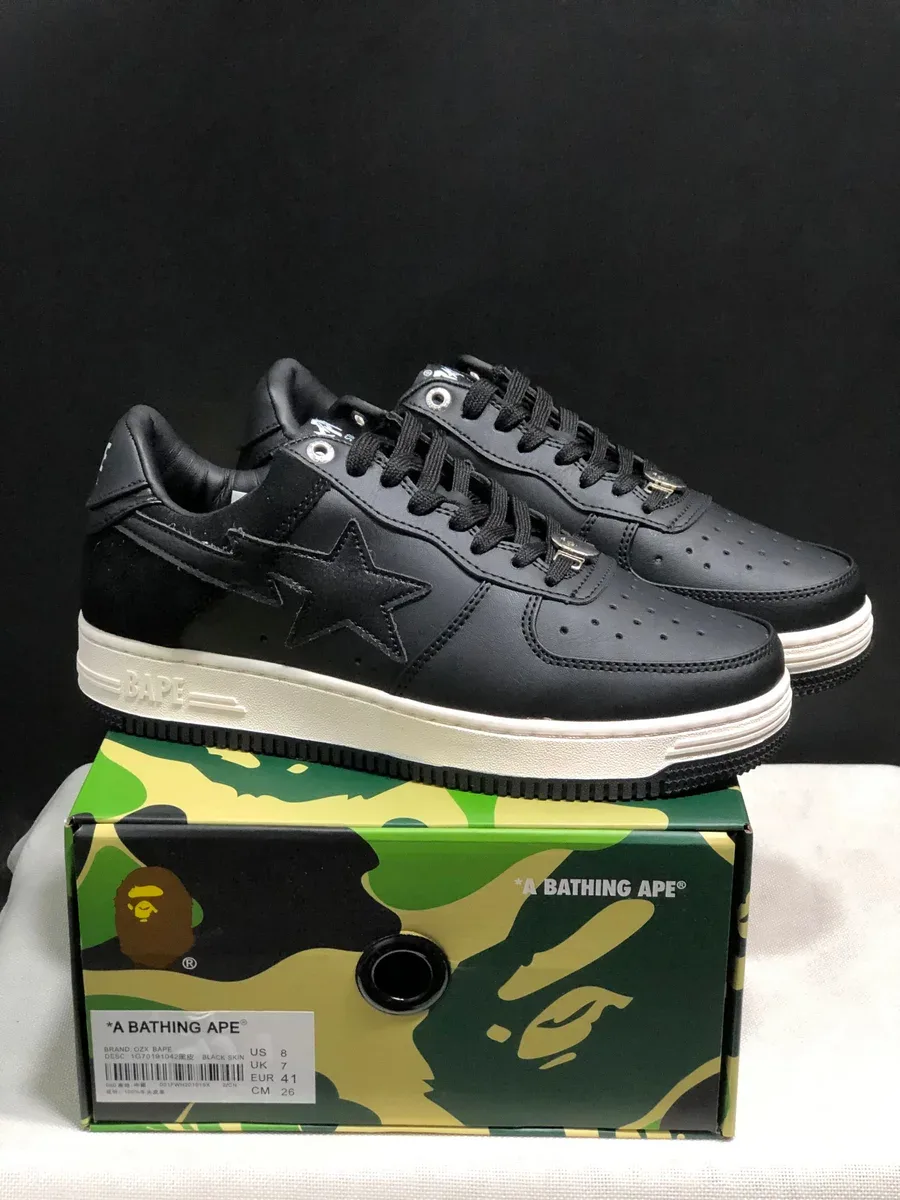 A Bathing Ape A Bathing Ape BAPE STA Triple Black Sneakers Black - 1
