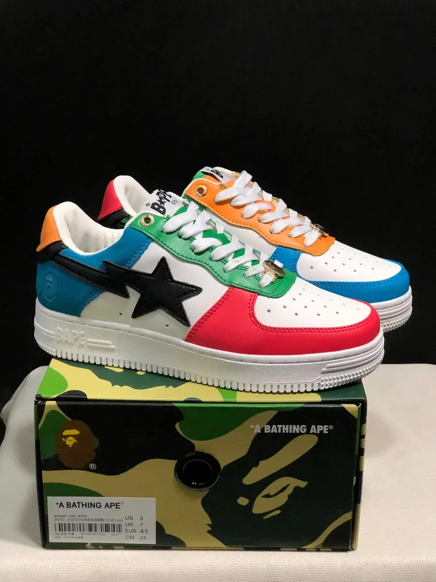 A Bathing Ape A Bathing Ape BAPE STA Color Block Sneakers Multicolor - 1