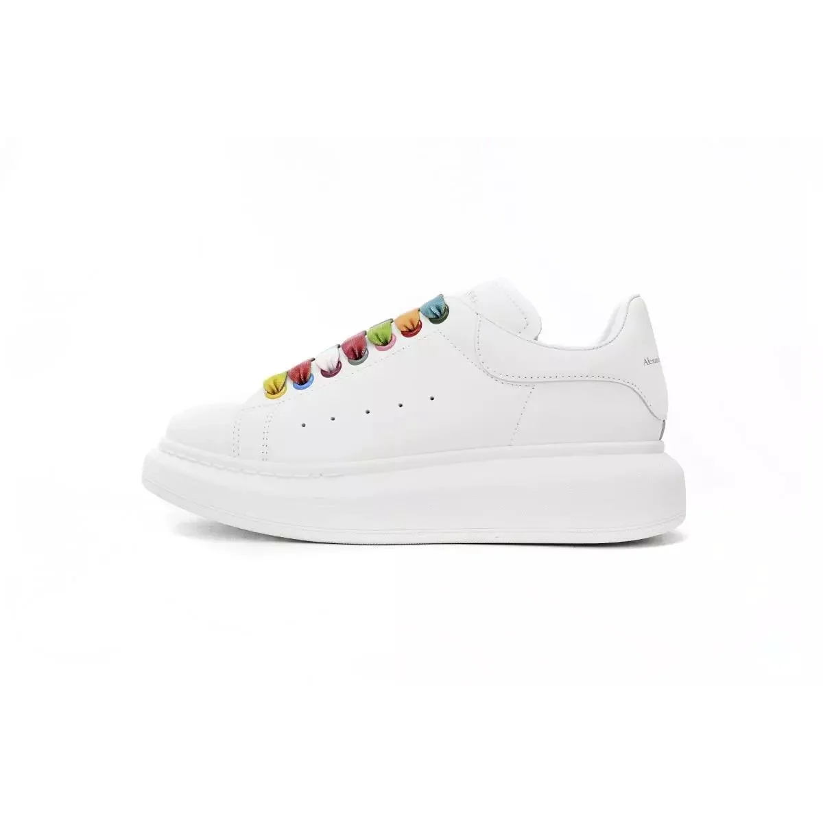 Alexander McQueen Alexander McQueen Oversized McQueen White Rainbow Sneakers White - 1