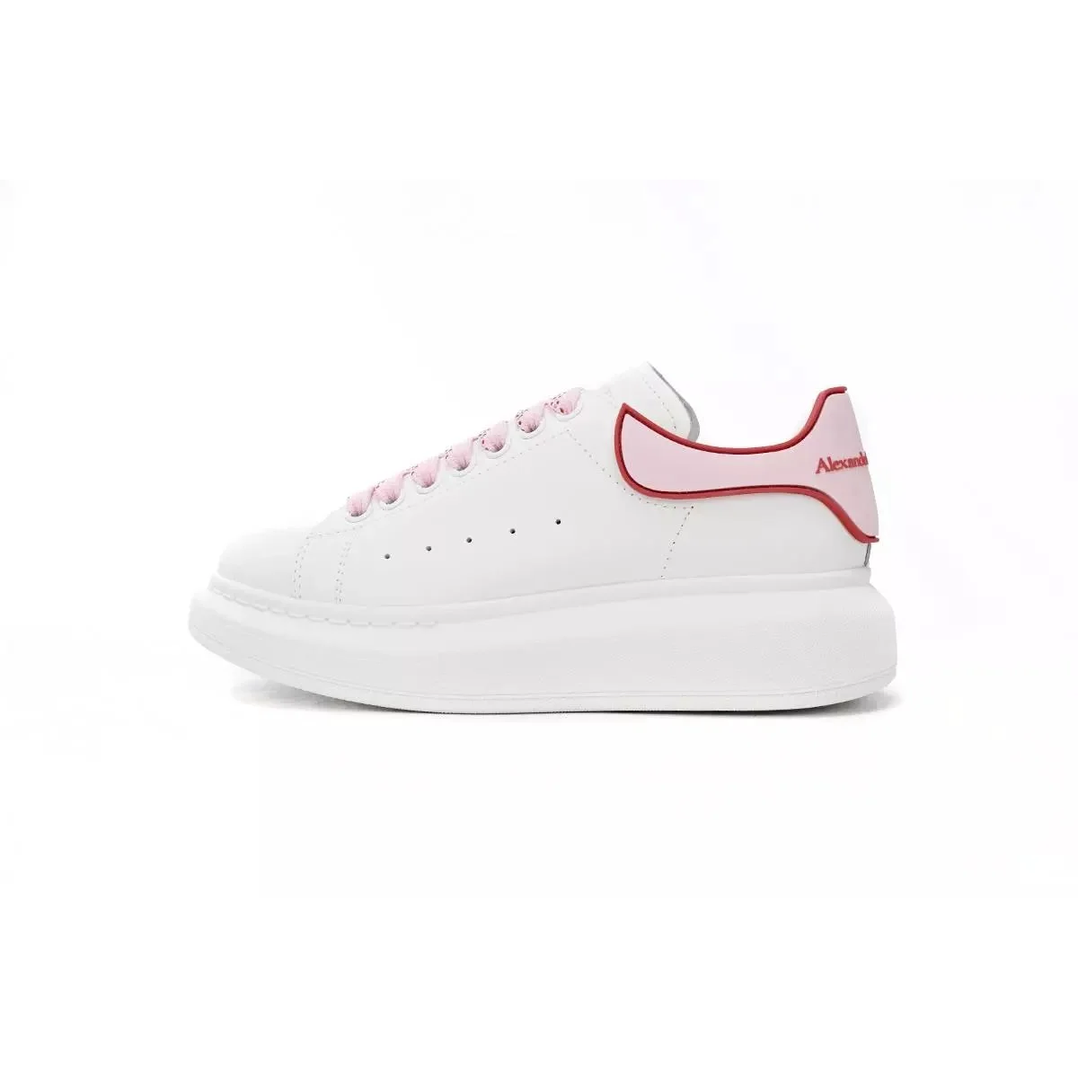 Alexander McQueen Alexander McQueen Oversized McQueen White Pink Sneakers White - 1