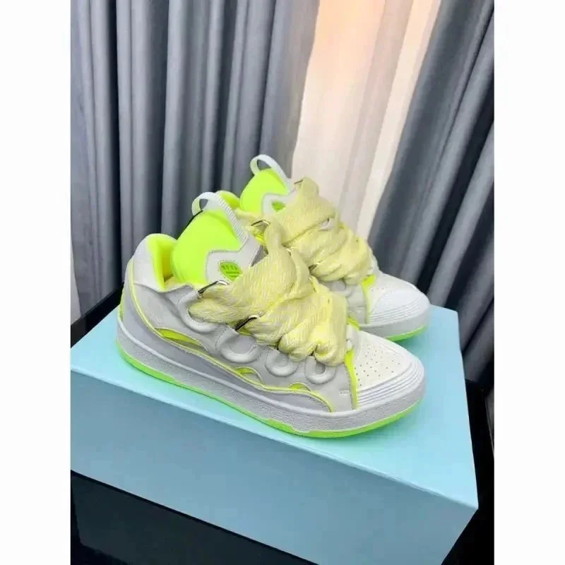 Unknown Series 31 Neon Yellow & White Sneakers