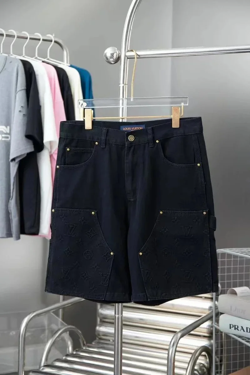 Louis Vuitton Tabi Black Monogram Shorts
