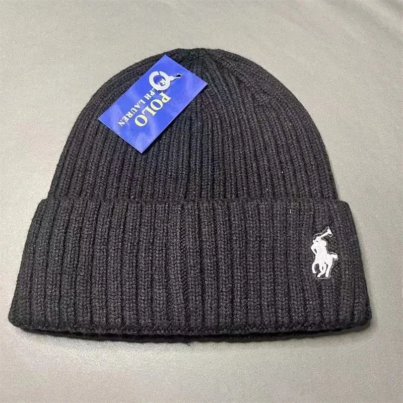 Polo Ralph Lauren Black Pony Beanie