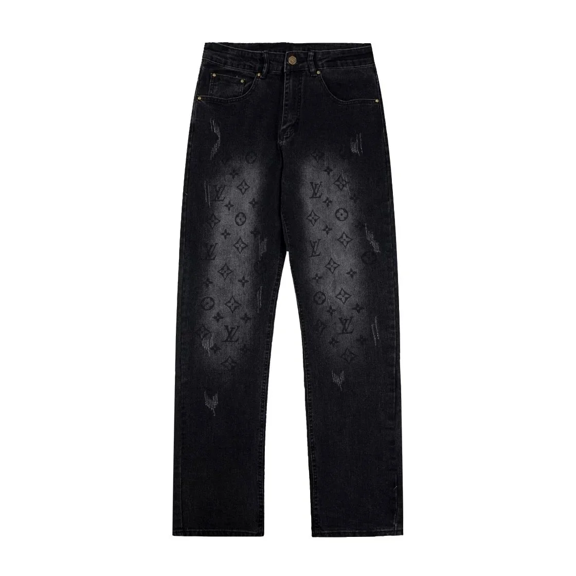 Louis Vuitton Neverfull Monogram Jeans Black