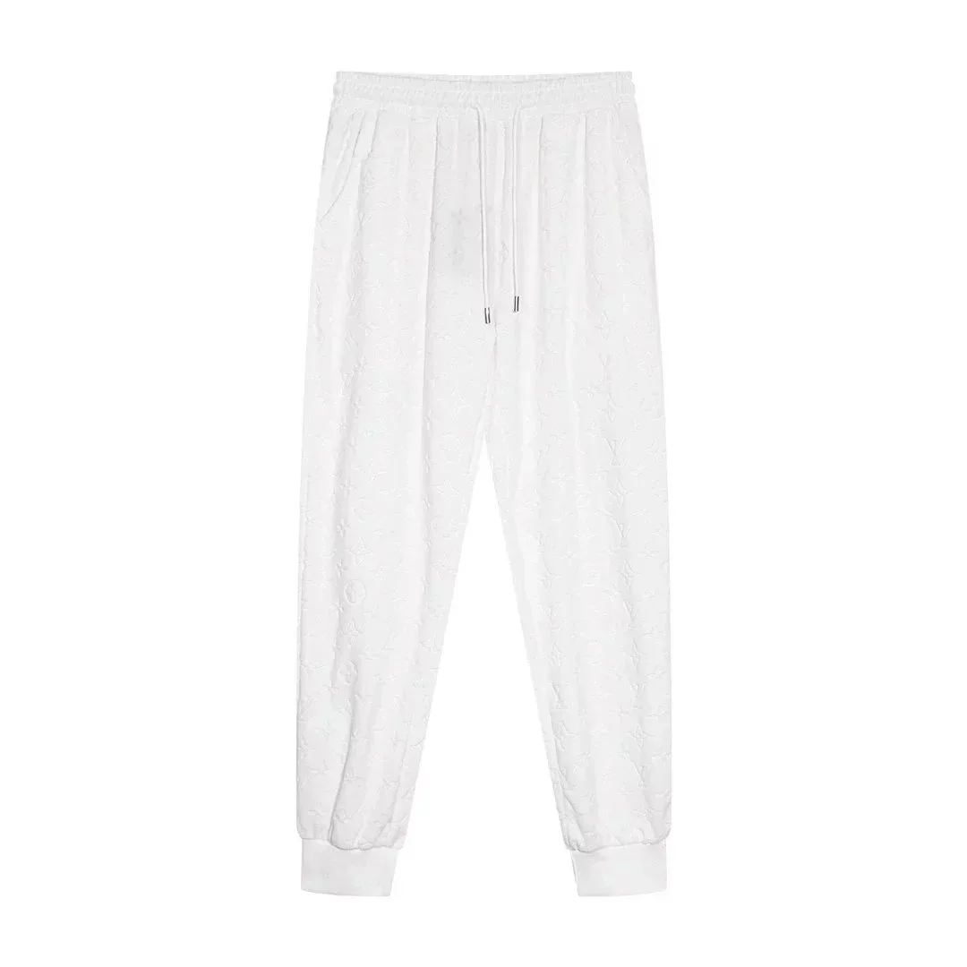 Louis Vuitton Monogram Embossed Sweatpants White