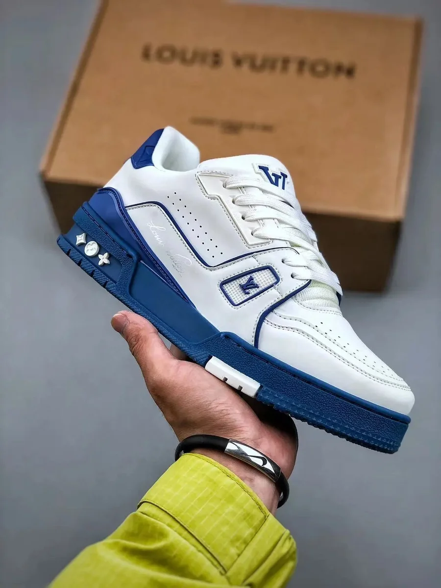 Louis Vuitton LV Trainer White/Blue Sneakers