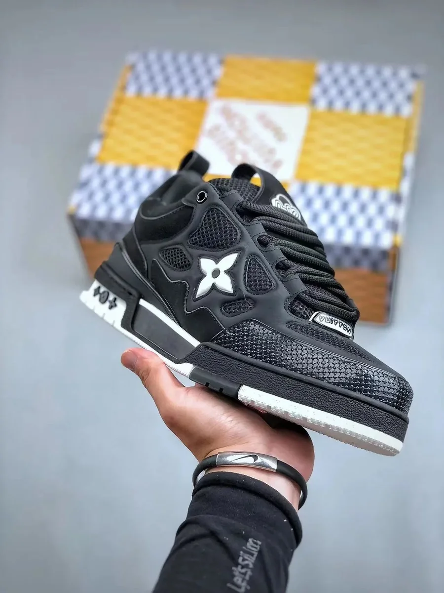 Louis Vuitton LV Trainer Black White Sneakers