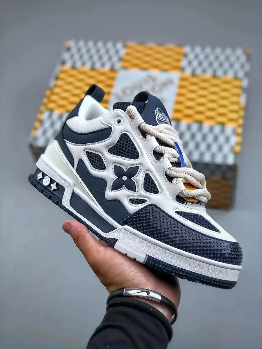 Louis Vuitton LV Trainer White/Blue Sneakers