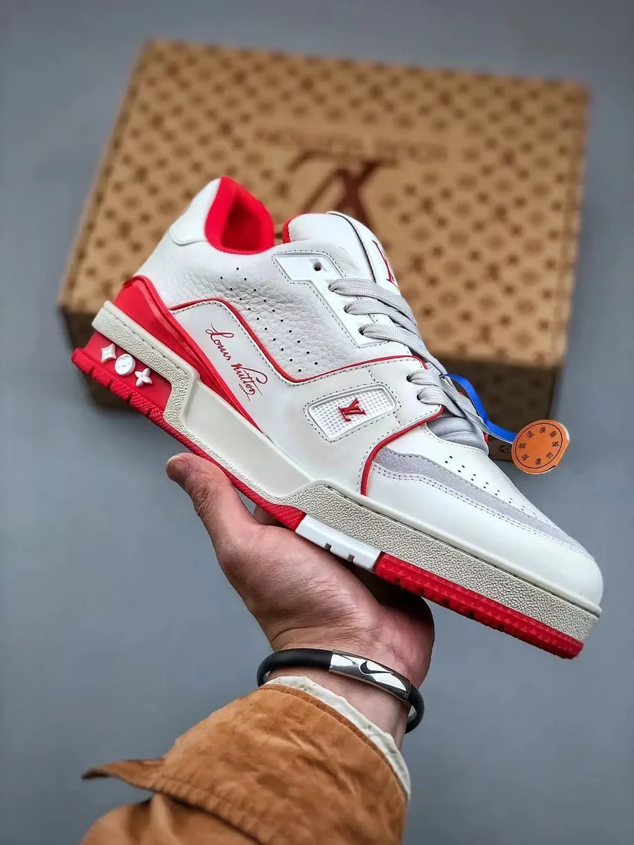 Louis Vuitton LV Trainer White/Red Sneakers