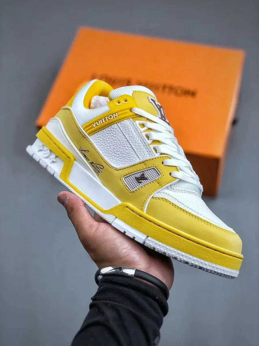 Louis Vuitton LV Trainer Yellow/White Sneakers