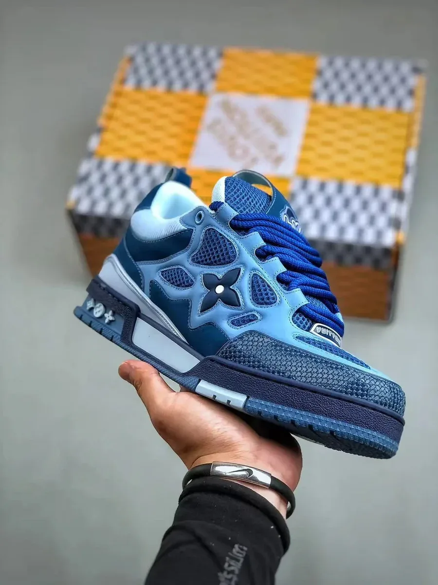 Louis Vuitton LV Trainer Blue Sneakers