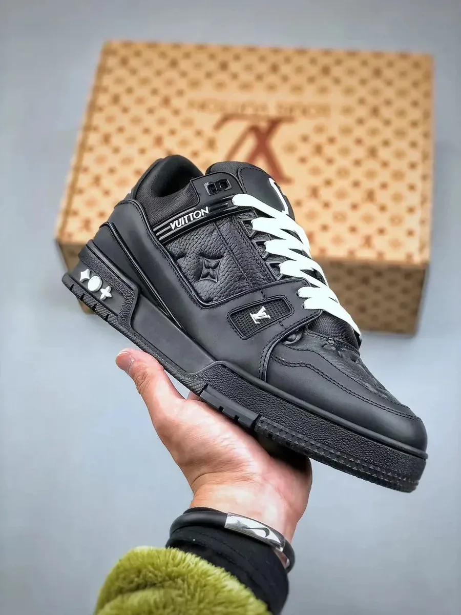 Louis Vuitton LV Trainer Black White Sneakers