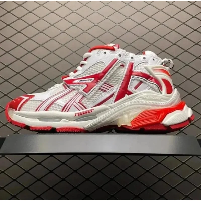 Unknown Runner White Red Sneakers