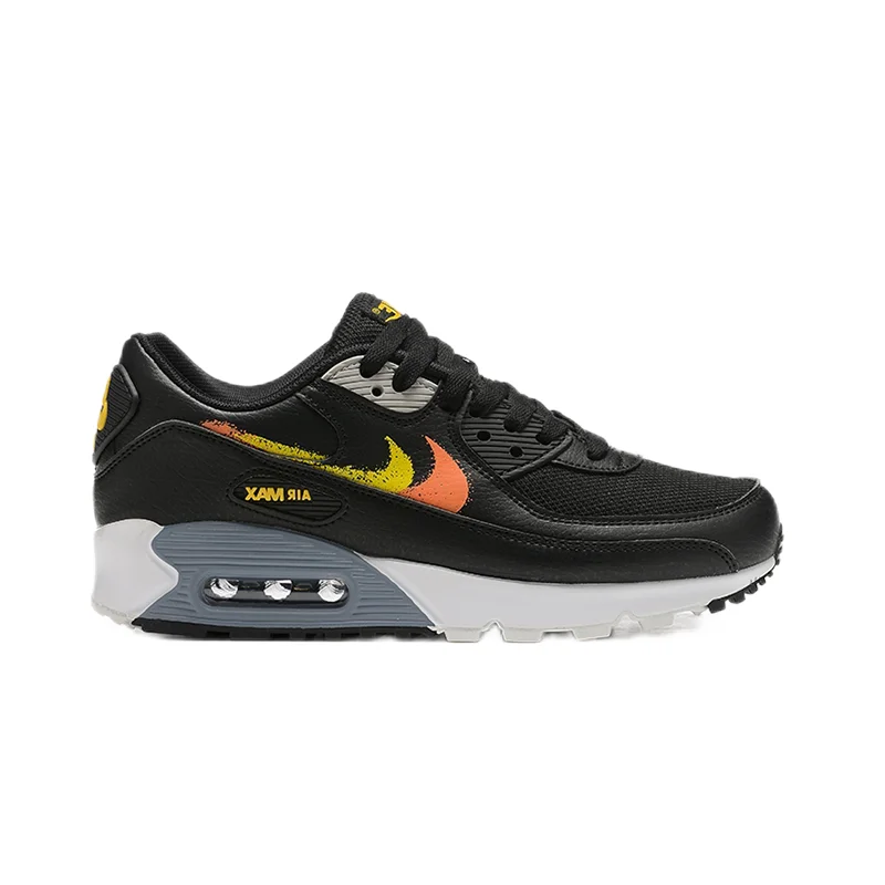 Nike Air Max 90 Black Orange Yellow Sneakers