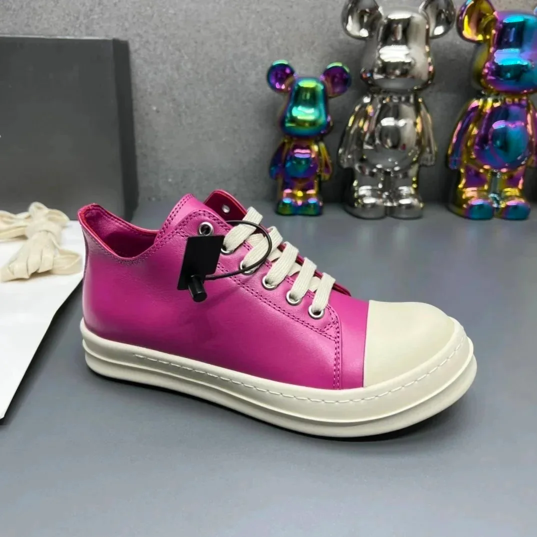 Rick Owens Geobasket Fuchsia Pink Sneakers