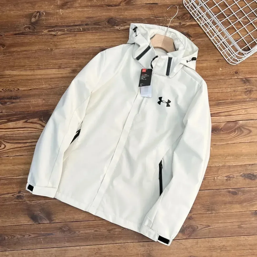 Under Armour White Solid Jacket