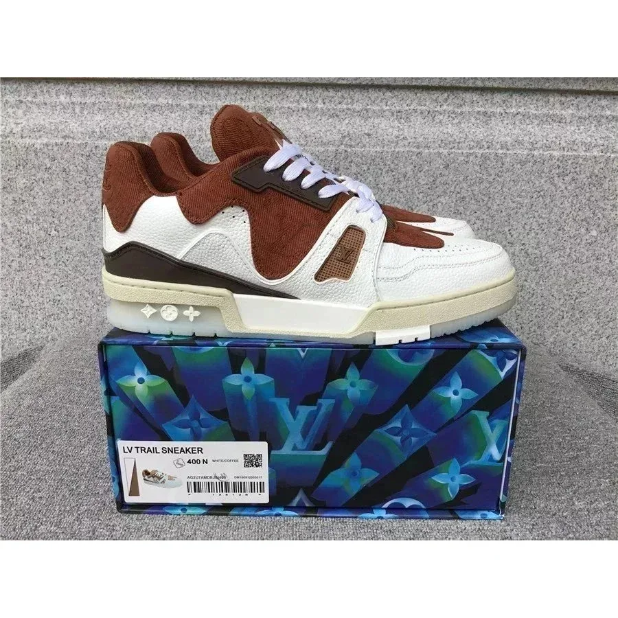 Louis Vuitton LV Trainer LV Trail Sneaker White/Brown Sneakers