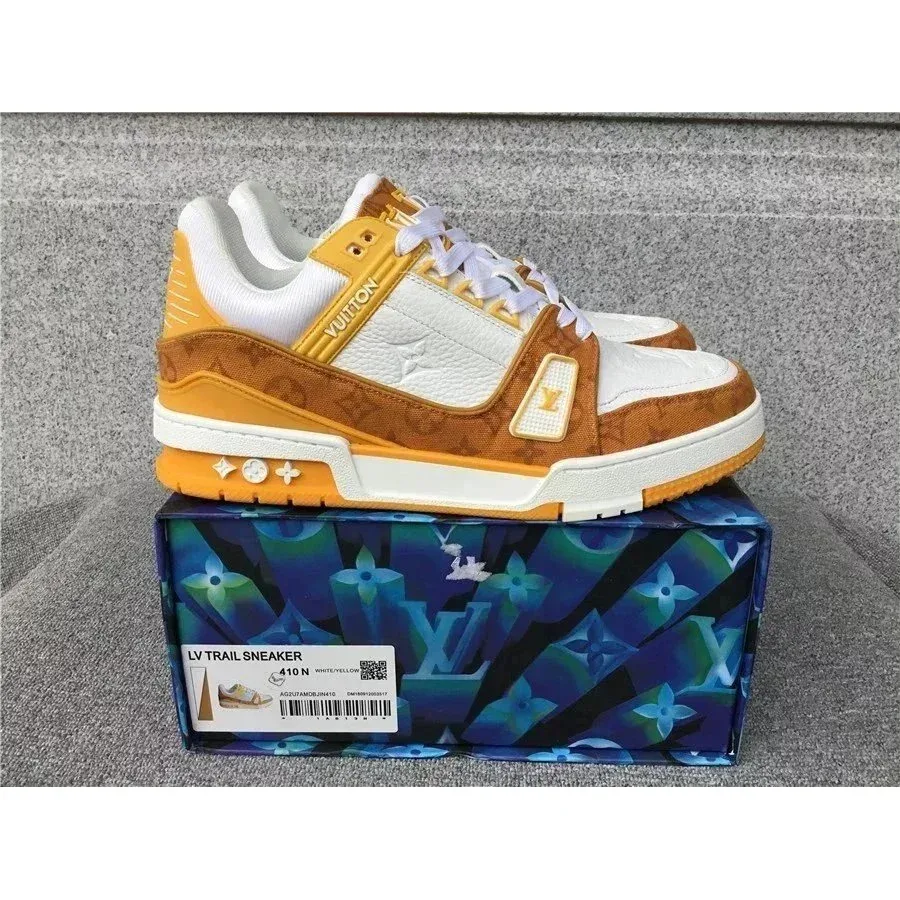 Louis Vuitton LV Trainer LV Trail Sneaker White/Yellow