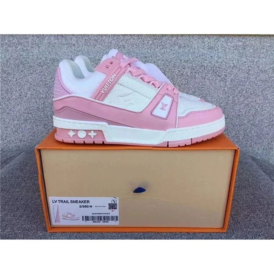 Louis Vuitton LV Trainer LV Trail Sneaker White-Pink Sneakers