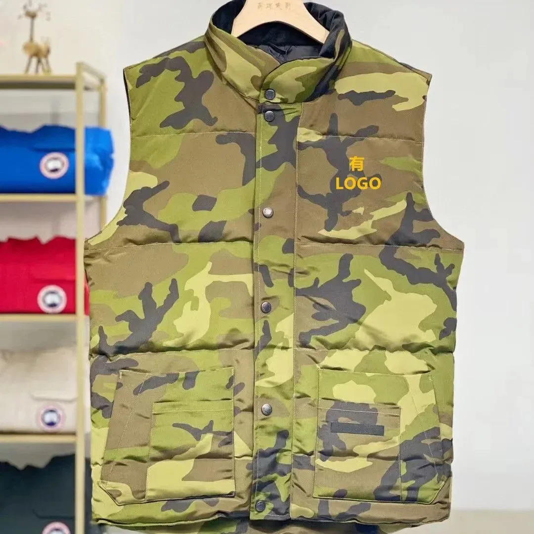 Unisex Camouflage Puffer Vest
